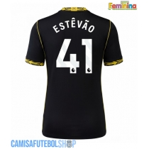 Camisa de time de futebol Chelsea Estevao Willian #41 Replicas 2º Equipamento Feminina 2026-27 Manga Curta